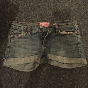 Medium to light wash shorts